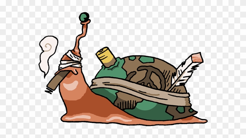 Native To War Torn Battlefields The War Snail Has A - Cartoon #1189744