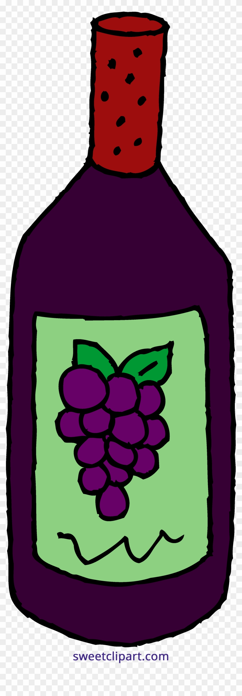 Wine Bottle Clipart Clipart - Clipart Bottle #1189824