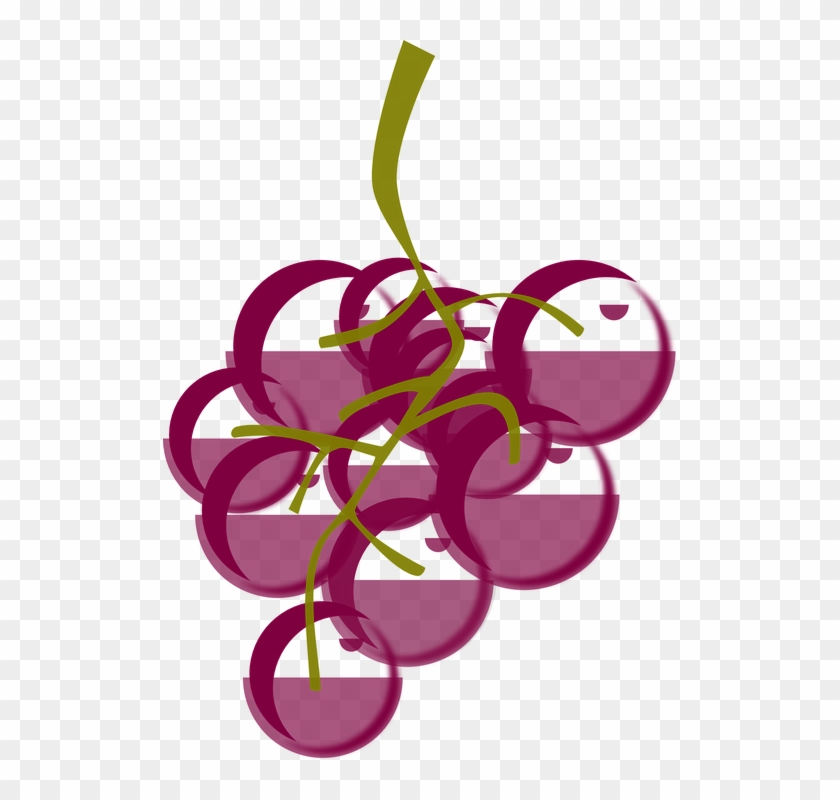 Grape Clipart Purple Berry - Wine And Grapes Graphic #1189827