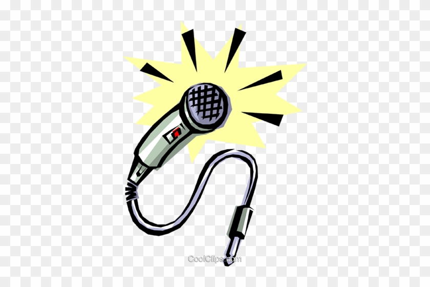 Cool Microphone Royalty Free Vector Clip Art Illustration - Mikrofon Retro #1189992