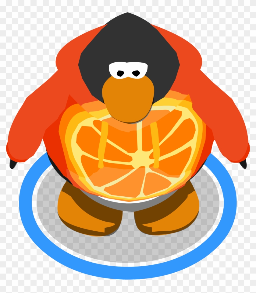 Orange Citrus Hoodie - Red Penguin Club Penguin #1190108