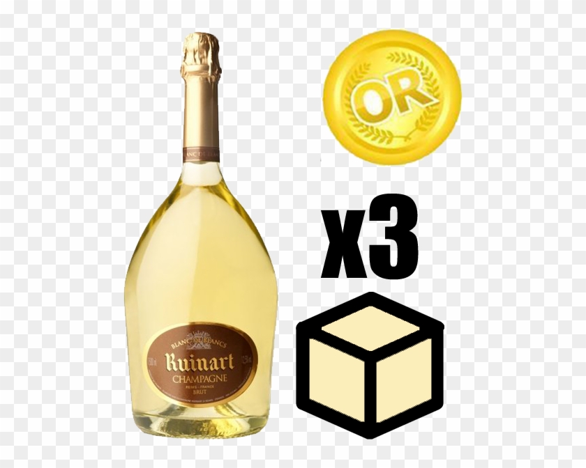 X3 Champagne Ruinart Blanc De Blancs 75cl - Ruinart Champagne Brut Blanc De Blancs #1190243