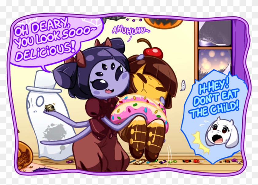 Delicious The Child Undertale Cartoon Text Purple Fictional - Undertale #1190248