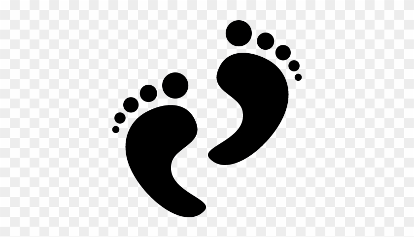 Human Feet Footprints Vector - Baby Footprint #1190402