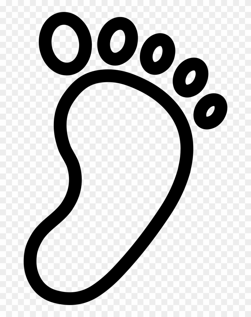 My Footprint Line Comments - Footprint Drawing Png #1190406