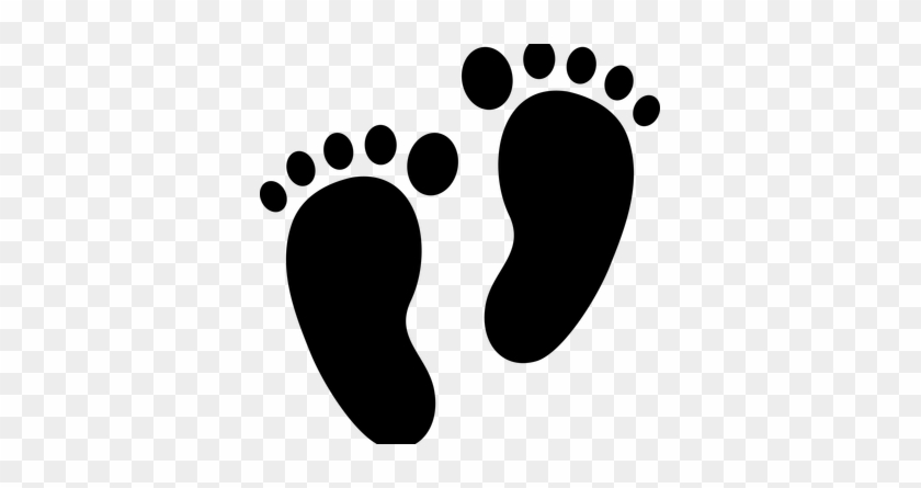 Footprint Clipart Foot Care - Baby Feet Silhouette #1190422