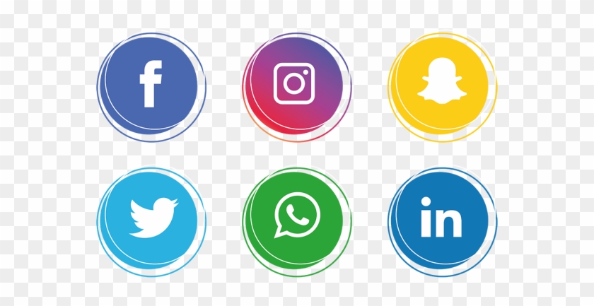 Social Media Icons Setfacebook, Instagram, Whatsapp,, - Social Media Icons Png #1190470