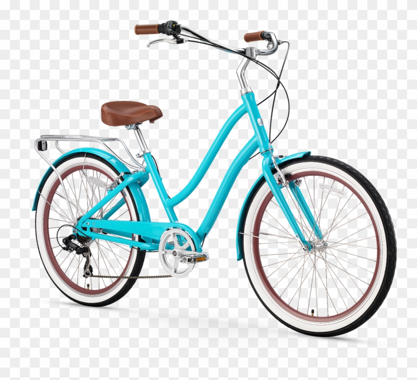 Sixthreezero Evryjourney Women's 26" 7 Speed Step-through - Women's 7 Speed Beach Cruiser Bike #1190517