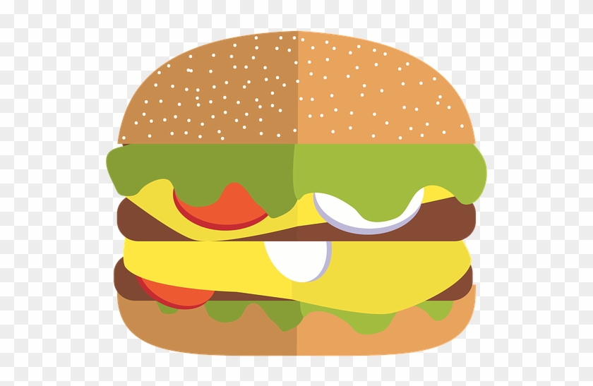 Fastfood, Hamburger, Food, Cheeseburger, Restaurant - Cheeseburger #1190639