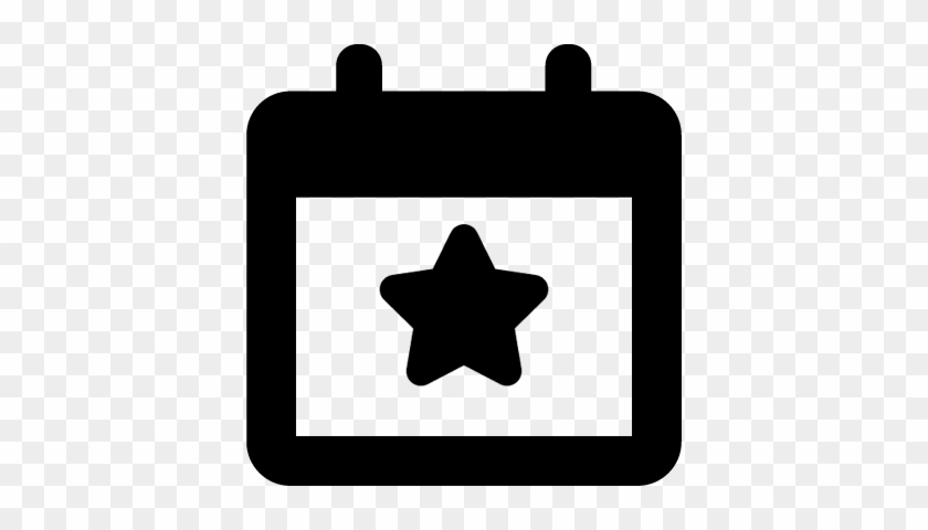 Election Event On A Calendar With Star Symbol Vector - Events Symbol Png #1191097