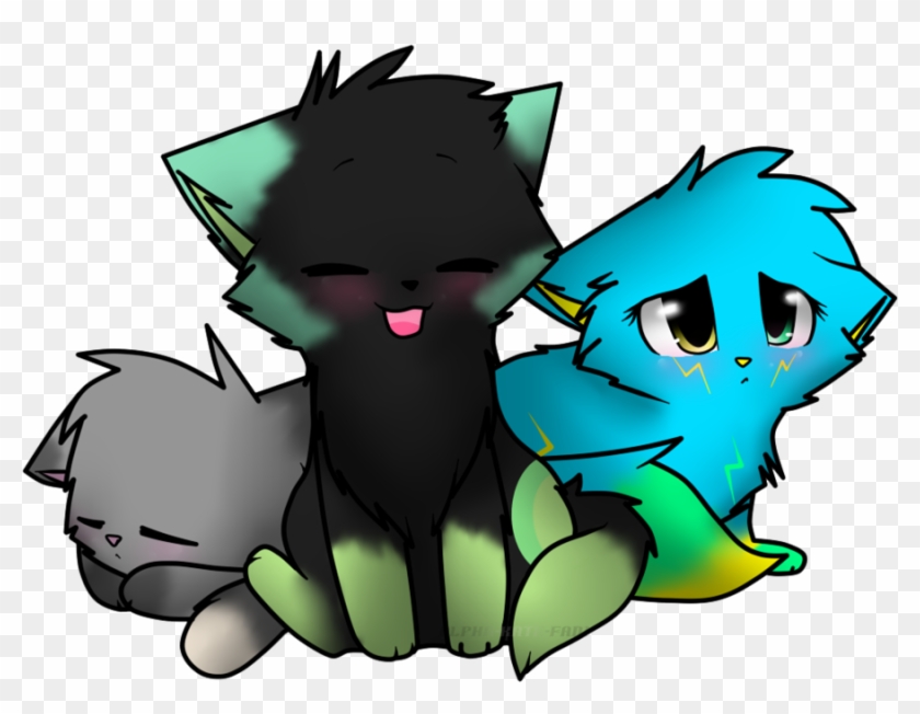 The Three Little Chibi Kitties By Mindy-cupcake - Cartoon #1191732