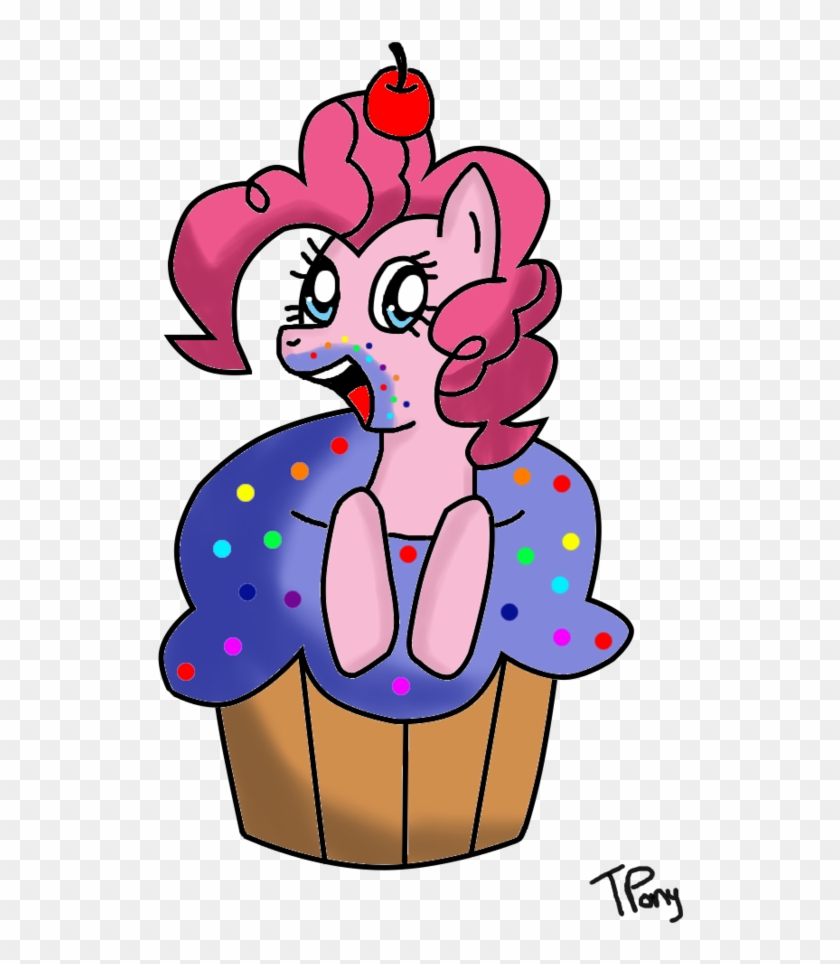Pinkie Pie In A Cupcake By Twitterofawarrior On Clipart - Openclipart #1191746