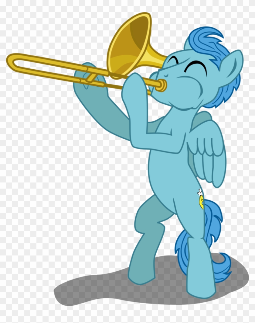 Center Stage With A Trombone By Tinkertie - Cartoon #1191846