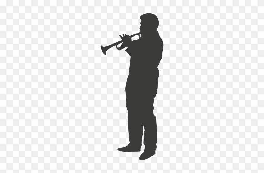 Trumpet Player Silhouette - Soldier Saluting #1191893