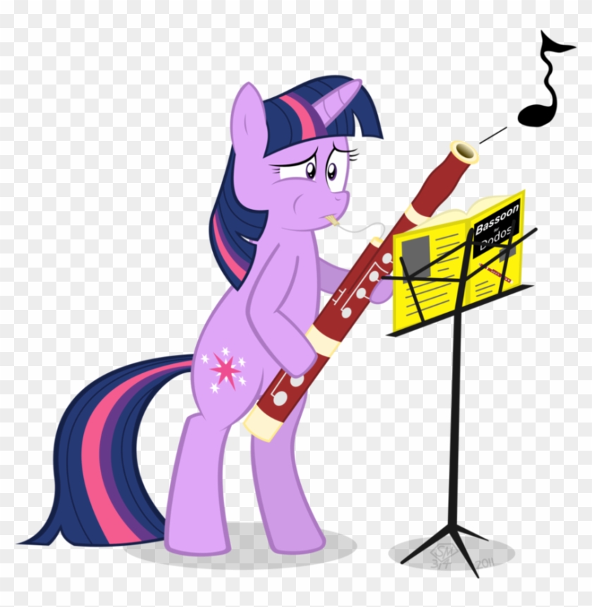 Twilight Playing The Bassoon By Supermatt314 - Bassoon Cartoon #1191897