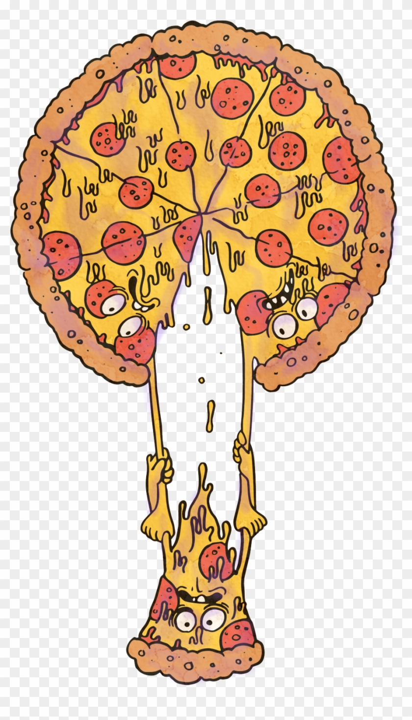 Redbubble Giftoriginal Pizza Pizza Design Graphic Design - Pizza Problems Hoodie (pullover) #1192068