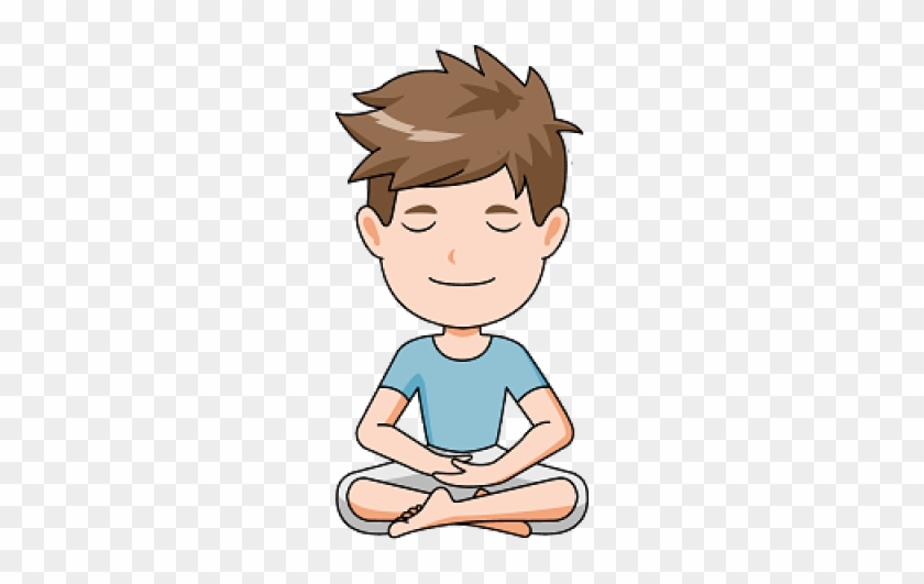 Boy Meditating Cliparts - Calm Clip Art #1192133