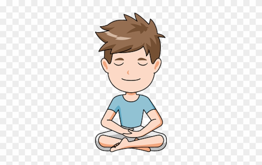 Boy Meditating Cliparts - Calm Clip Art - Free Transparent PNG Clipart  Images Download