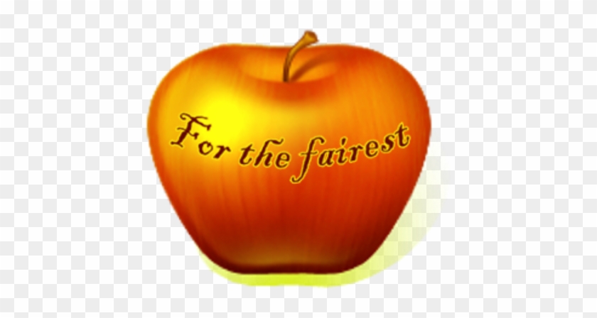 "for The Fairest" - Golden Apple Of Troy Transperent Background #1192134