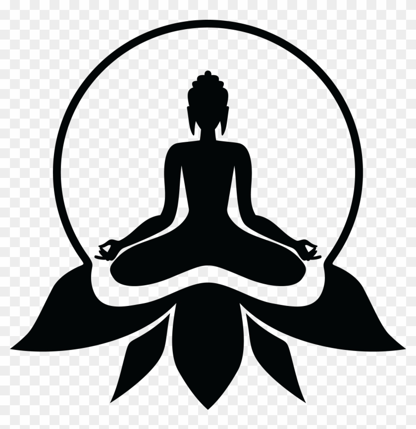 Buddha Art, Art Logo, Airbrush, Stencils, Silhouettes, - Lord Buddha Black And White #1192141