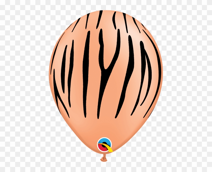 11" Zebra Stripes Latex Balloons - Lime Zebra Latex Balloon By Us Balloon - 791544 #1192217