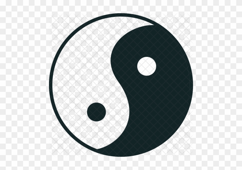 Ying Yang Icon - Circle #1192220