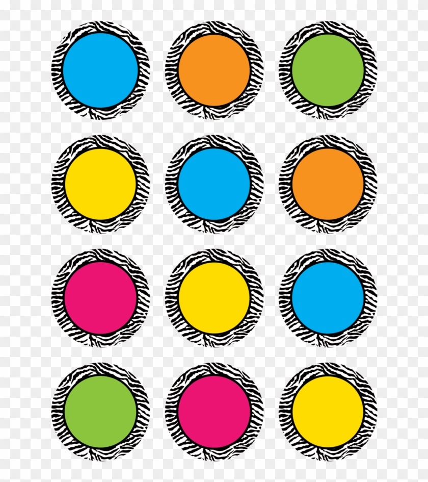 Tcr5397 Zebra Colorful Circles Mini Accents Image - Vector Graphics #1192225