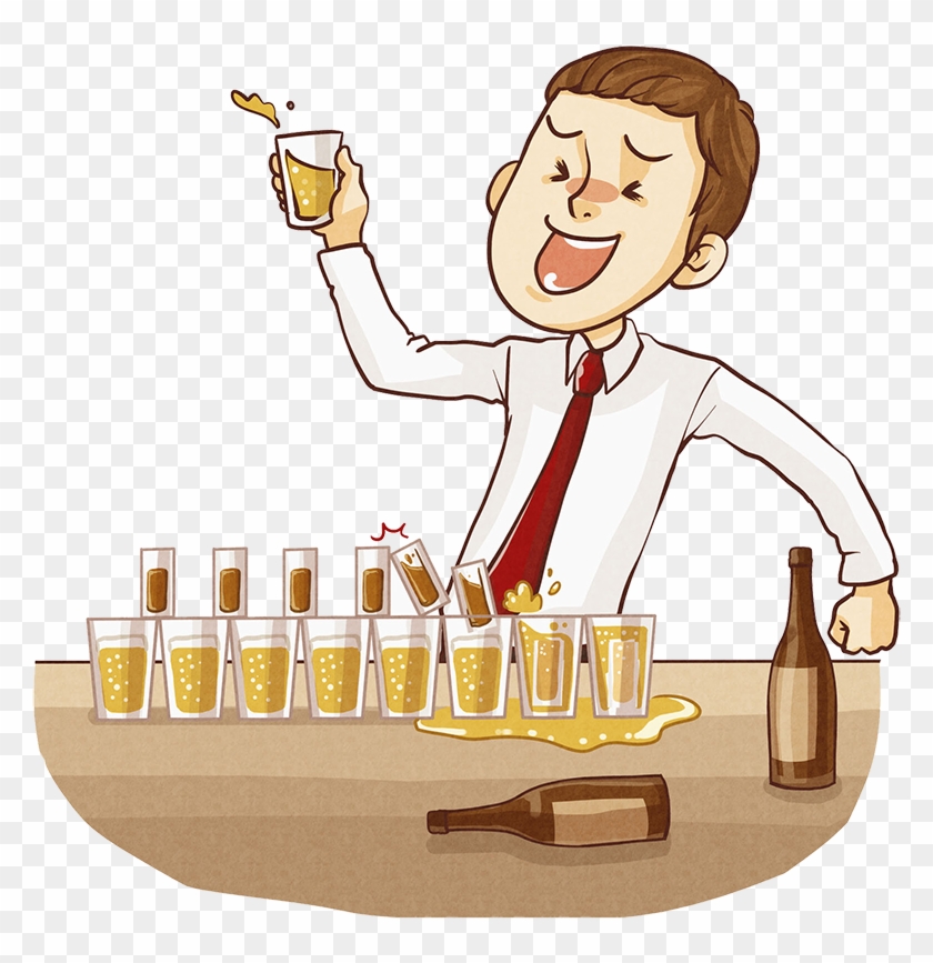 Wine Alcohol Intoxication Alcoholic Drink Illustration - Cartoon Boy Drink  Alcohol Png - Free Transparent PNG Clipart Images Download