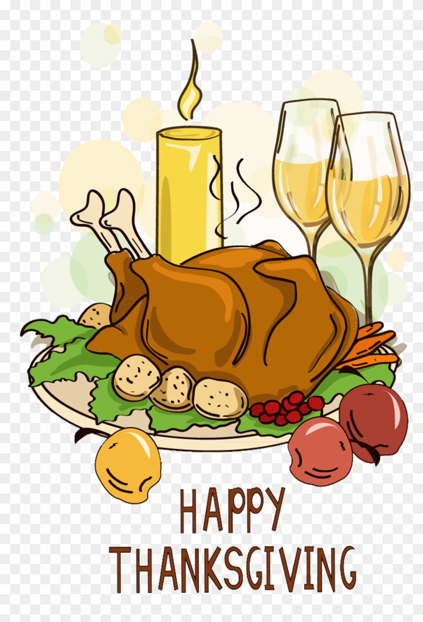 Thanksgiving Dinner Turkey Meat Cartoon - Thanksgiving Dinner Turkey Meat Cartoon #1192256