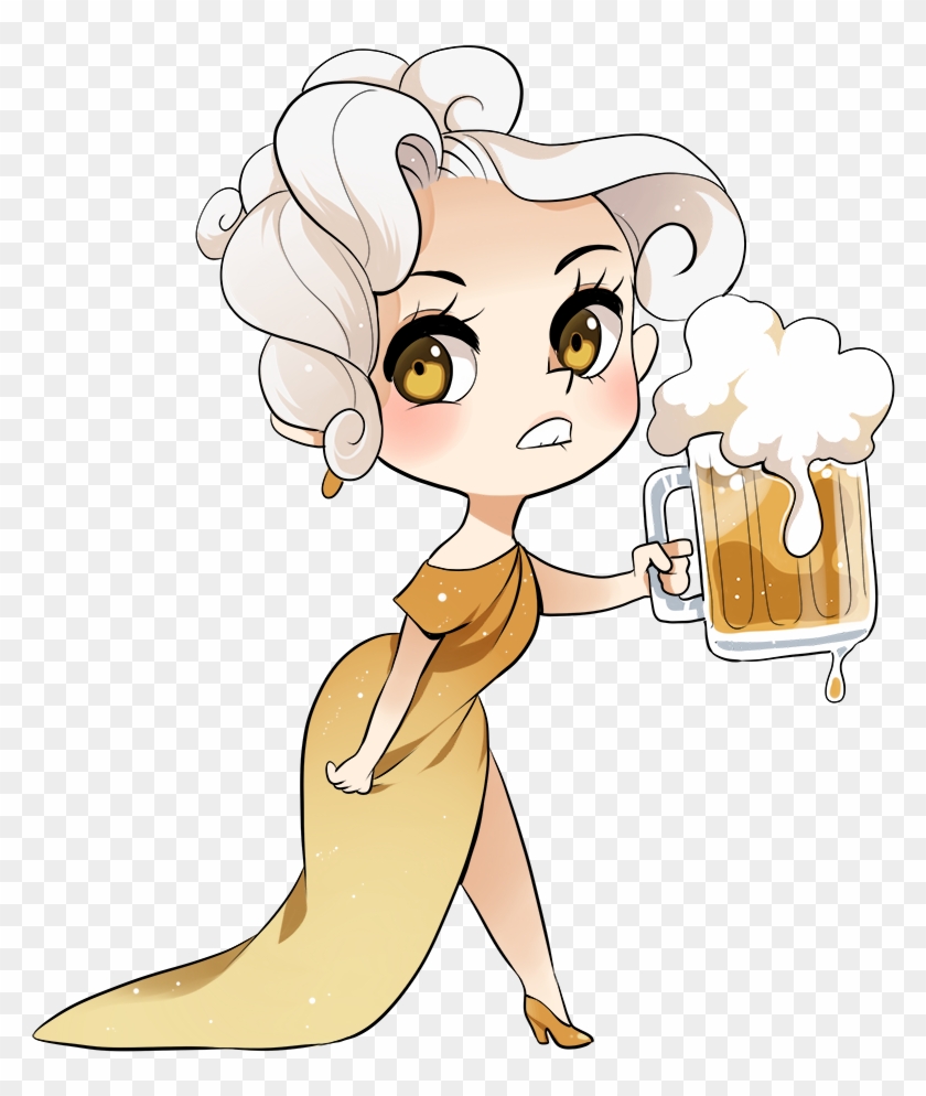 Beer Chan By Meago Beer Chan By Meago - Cute Drawing Girl Of Food #1192282