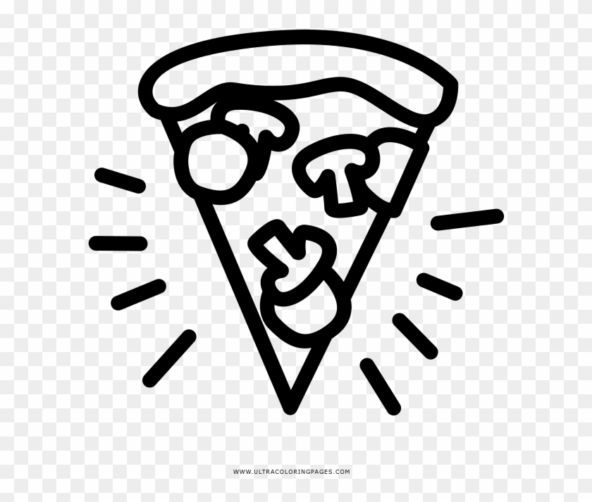 Atractivo La Pizza De Pepperoni Para Colorear Friso - Drawing #1192310