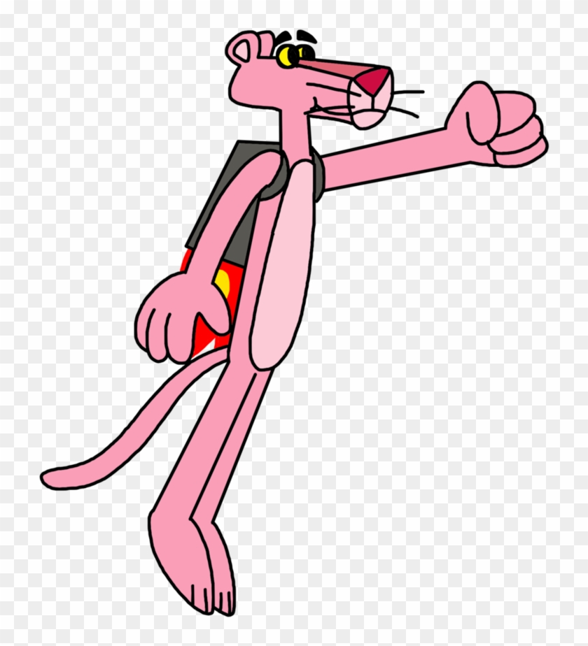 The Pink Panther With Jet Pack By Marcospower1996 - Pink Panther Png #1192311