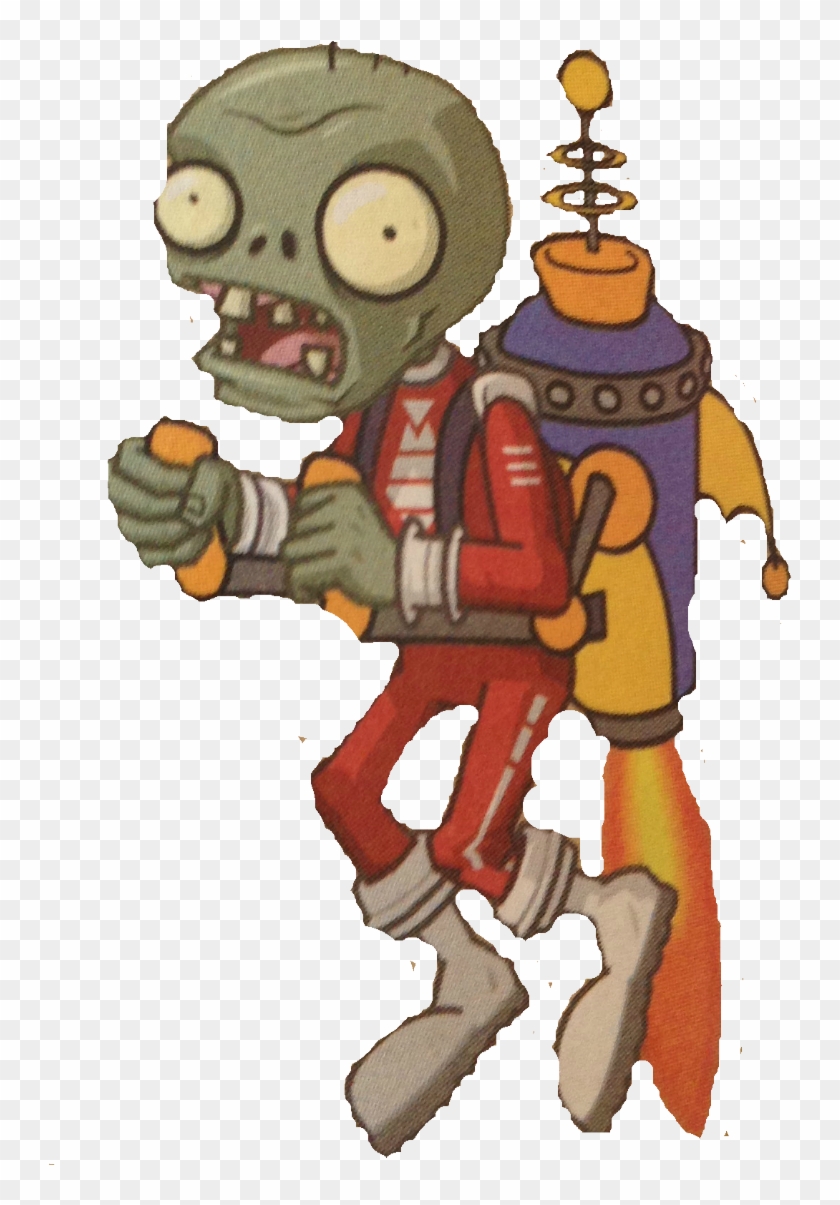 Jet Pack Zombie Cutout - Plants Vs Zombies 2 Jetpack Zombie #1192329