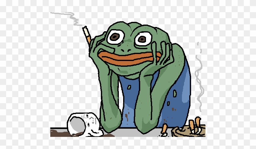 Do It Yourself - Pepe Frog With Cigarette #1192429