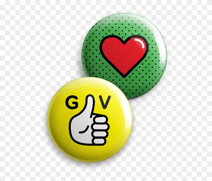 Do It Yourself Good Vibes Badges - Heart #1192478