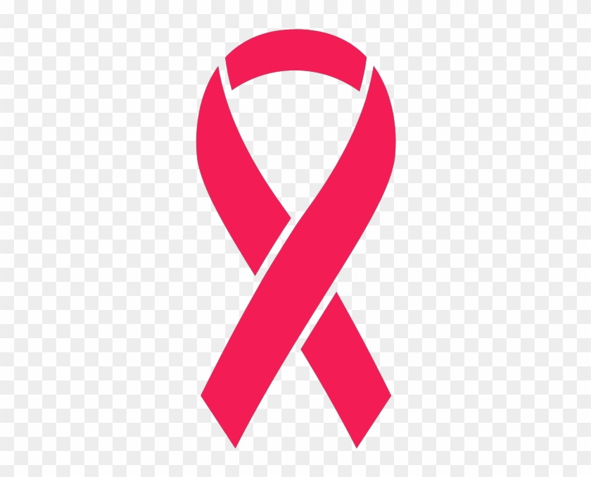 Ribbon Sticker Icon Pink2 - Free Pink Ribbon Vector #1192544