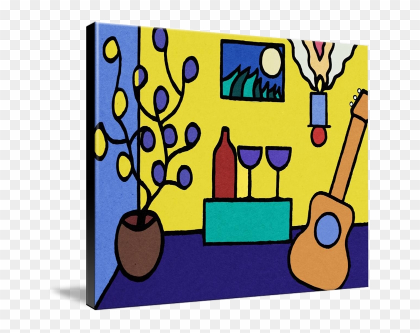 Art Paper) Wine And Song By John Kraft (ready To Hang - John Kraft #1192622