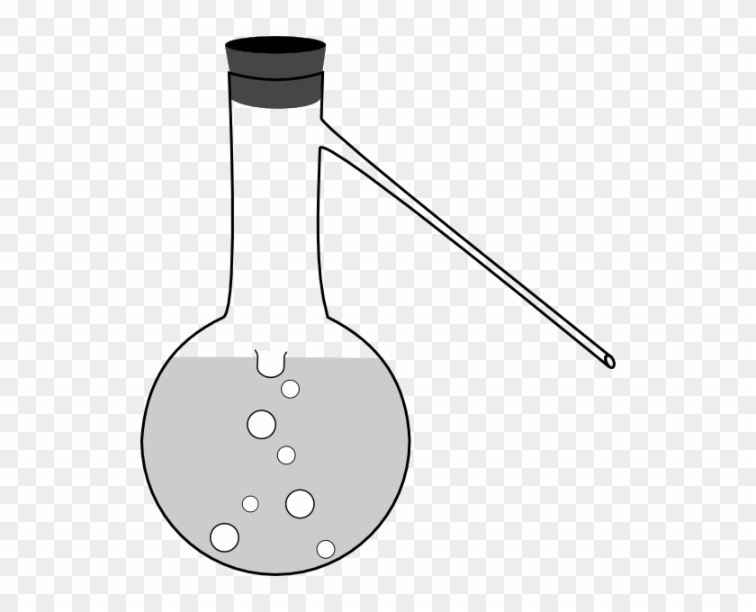 Distilling Flask Laboratory Apparatus Drawing #1192636