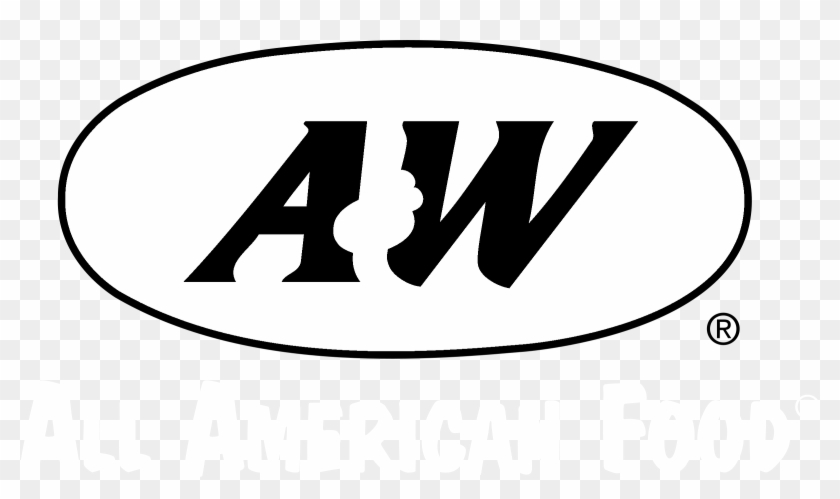 A&w All American Food Logo Black And White - Chili Dog #1192715