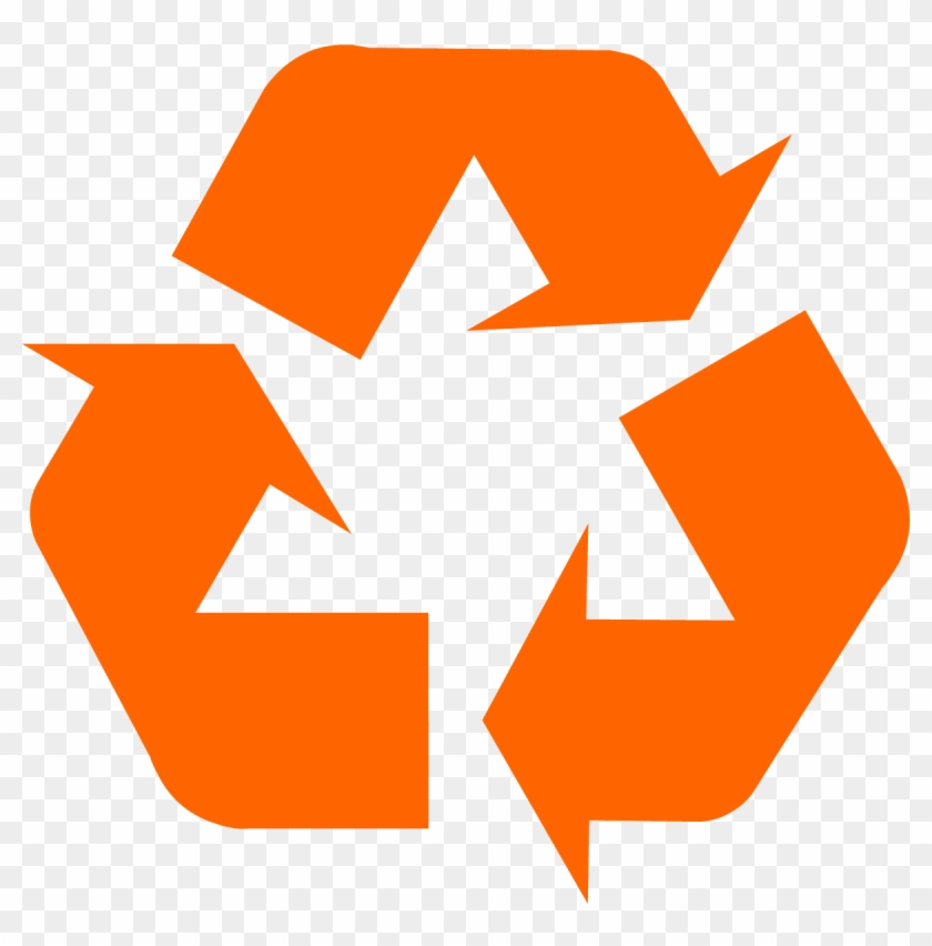 Orange Universal Recycling Symbol / Logo / Sign - Orange Recycle Symbol #1192844