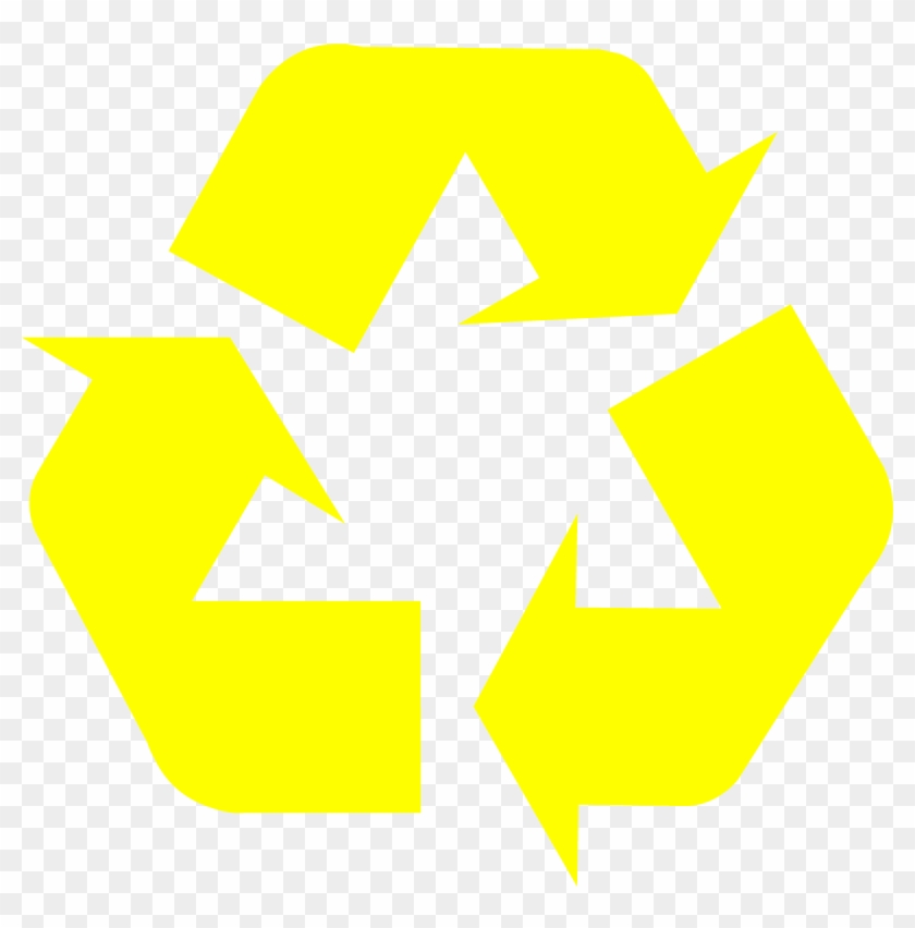 Yellow Universal Recycling Symbol / Logo / Sign - Yellow Recycle Symbol #1192866