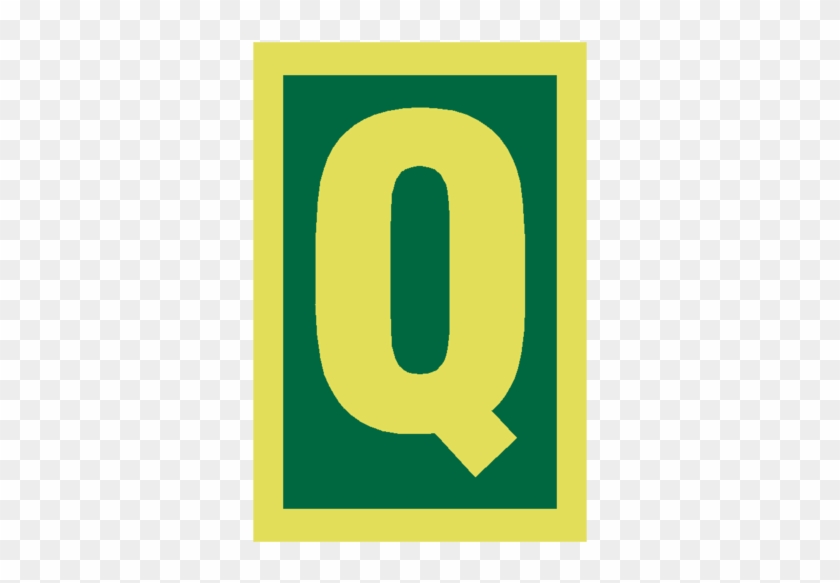 Imo Letter Q Sign Photoluminescent - Imo Number #1192877