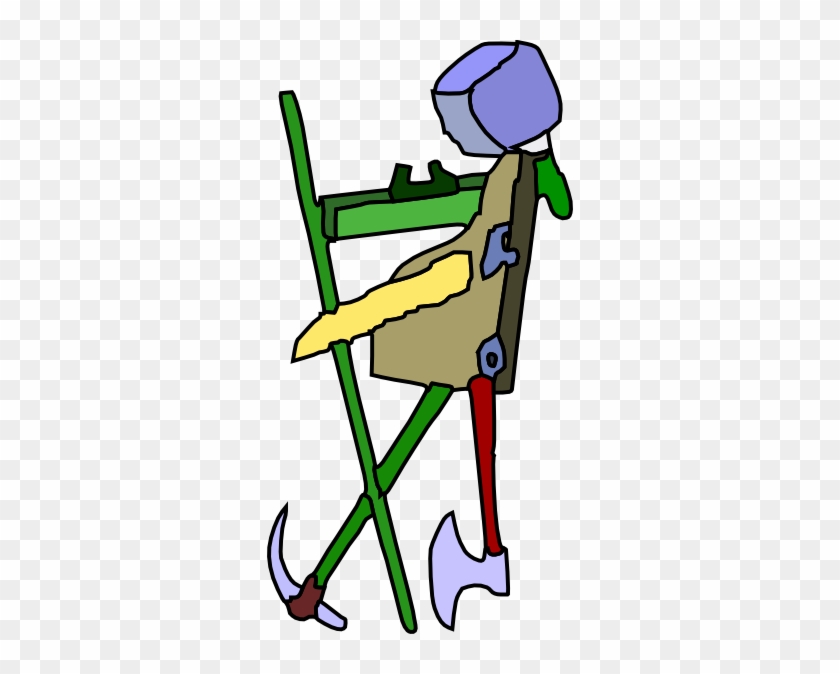 Free Vector Robot Made Of Tools Clip Art - Clip Art #1192947