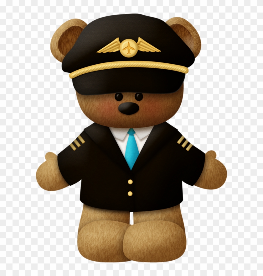 Airplane Aircraft 0506147919 Airline Pilot Clip Art - Teddy Bear #1192979