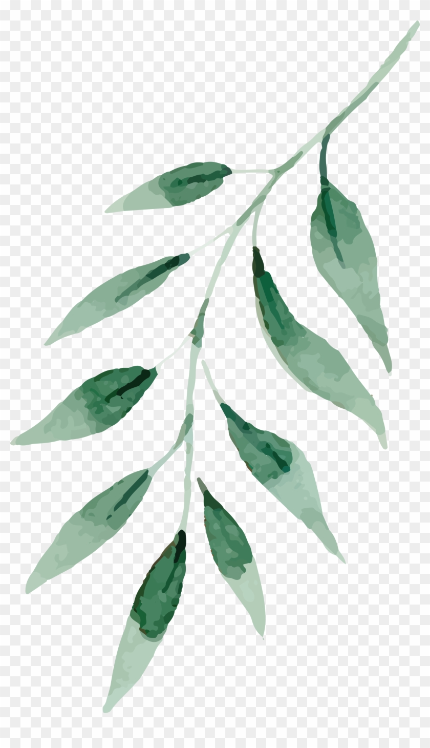 Watercolor Painting Drawing Leaf - Leaves Watercolor Png #1192987