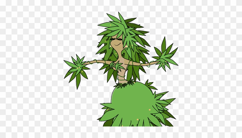 With A Vine Like Body Of Green Limbs, She's The Marijuana - Clip Art #1193051