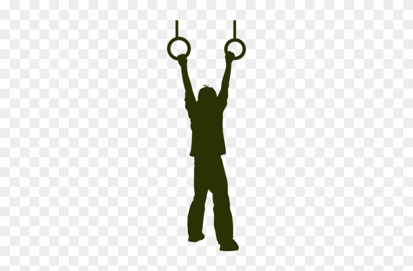 Boy Hanging Trapeze Rings Transparent Png - Trapezoid #1193064