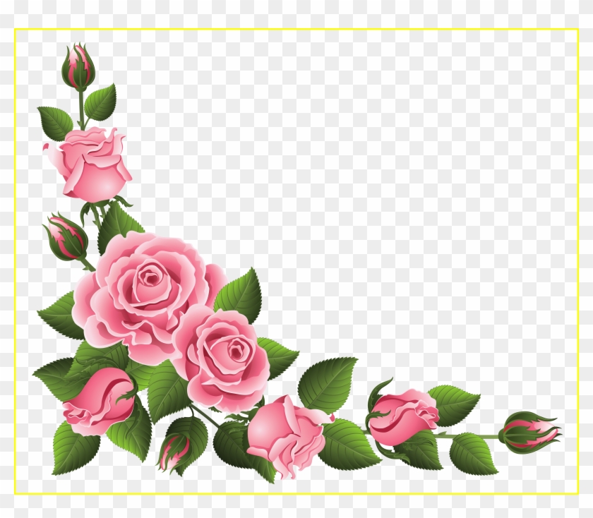 Bouquet Png Flower Bouquet Png Images Incredible Corner - Flower Corner Border Design #1193098