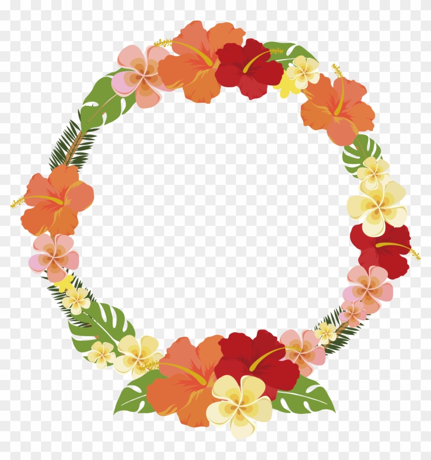 Round Summer Flower Decorative Frame 2547*2597 Transprent - Flower Circle Frame Vector #1193110