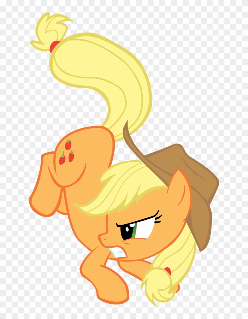 Theaceofspadez, Bucking, Safe, Simple Background, Transparent - Apple Jack Fighting #1193213